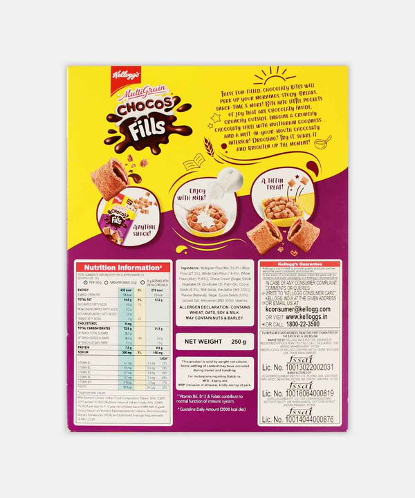 KELLOGGS CHOCOS FILLS CEREAL 250 GM