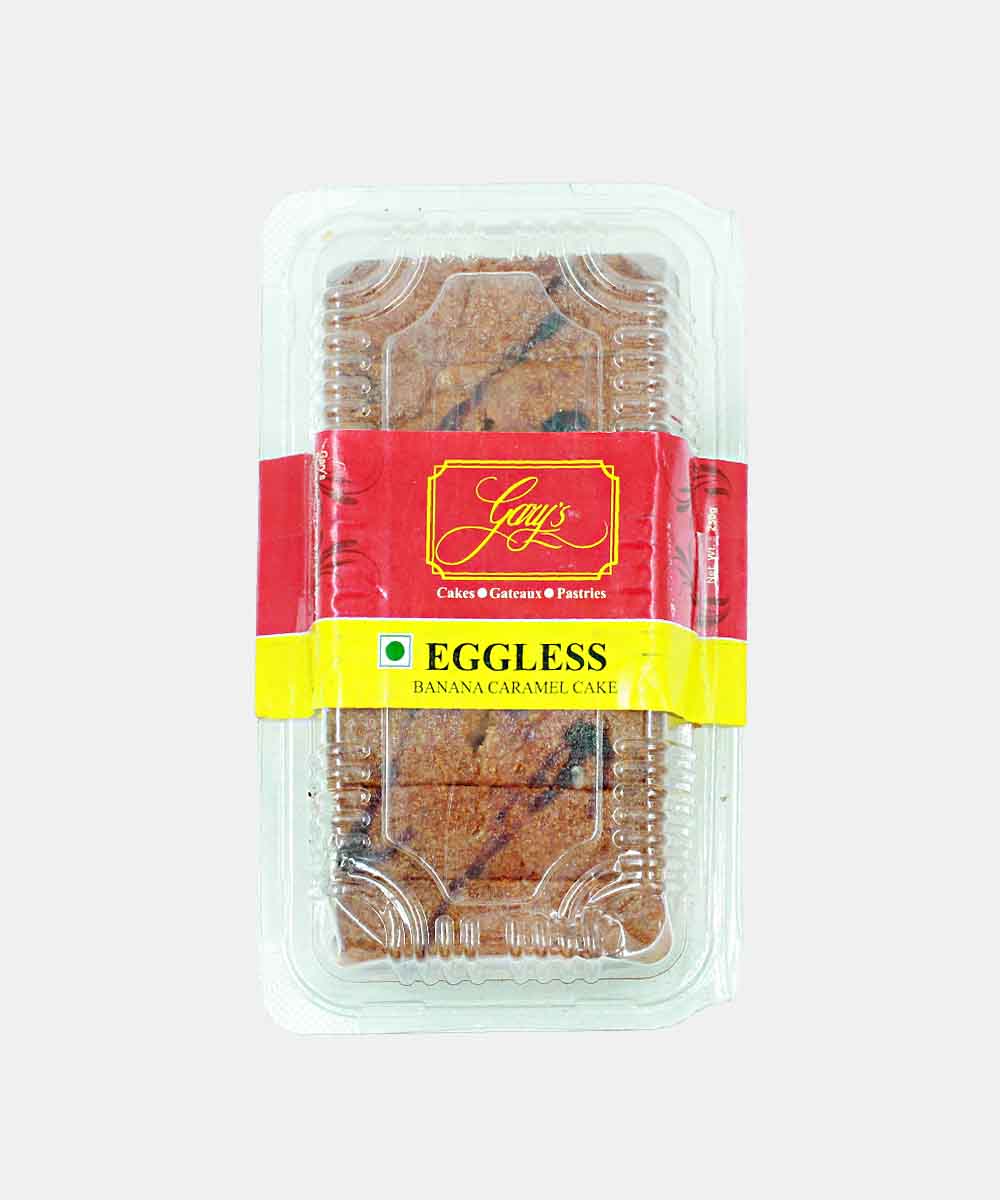 Garys Eggless Banana Caramel Cakes 250 Gm