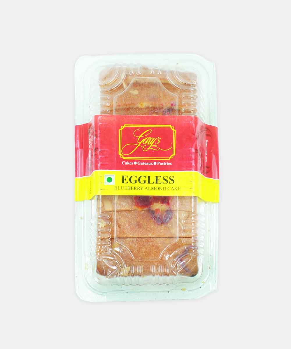 Garys Eggless Blueberry Almond Cakes 250 Gm