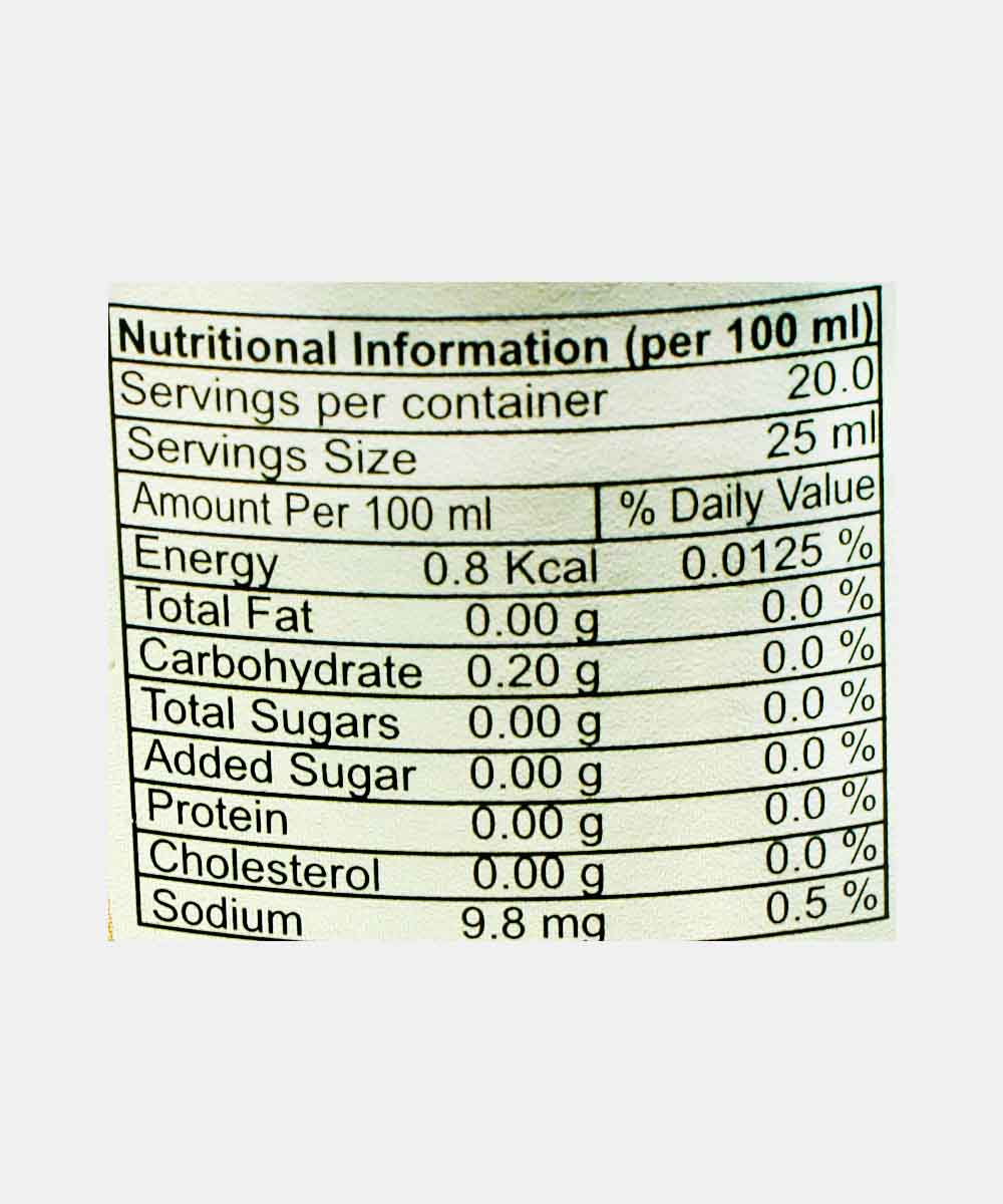 Netrition Lemon Sugar Free Syrup 500 Ml