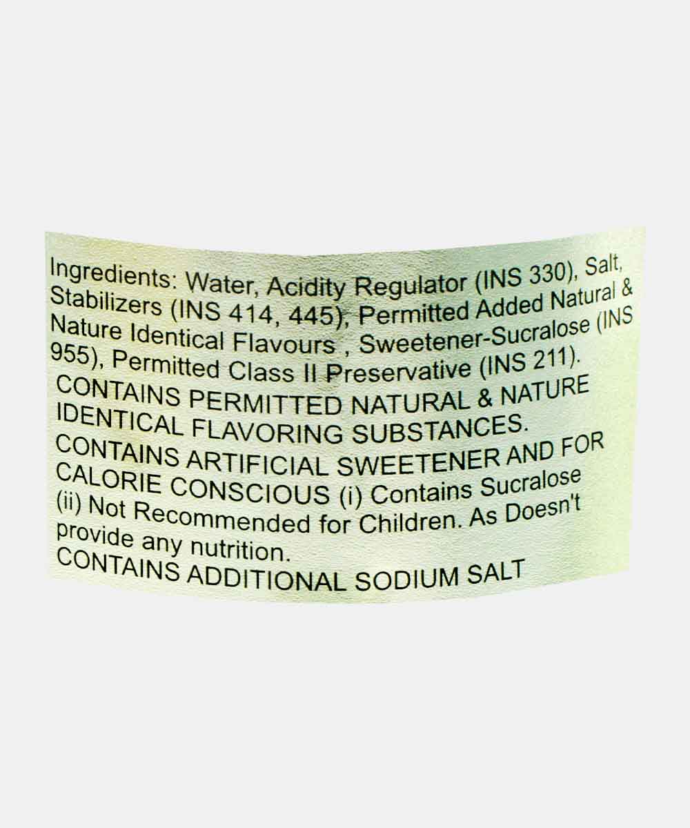 Netrition Lemon Sugar Free Syrup 500 Ml