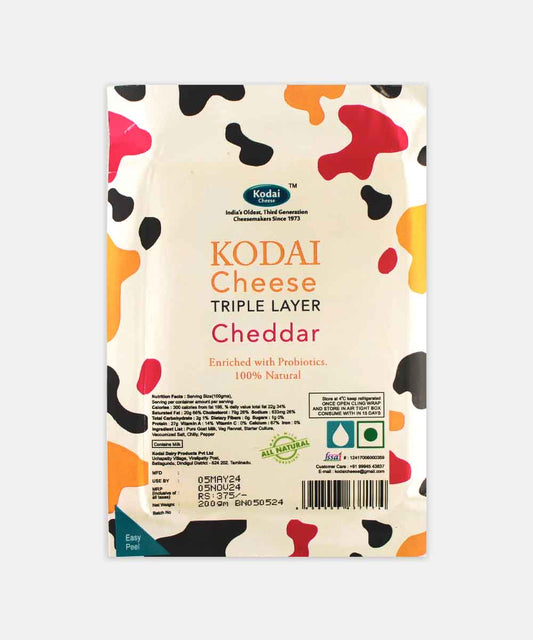 Kodai Triple Layer Chedder Cheese 200 Gm