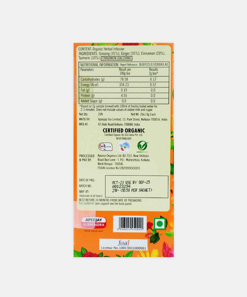 Typhoo Organic Root Remedy Tea 20 Bag