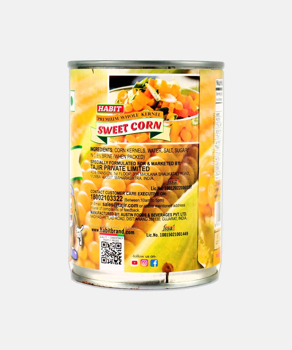 Habit Premium Whole Kernel Sweet Corn 400 Gm