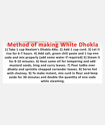 White Dhokla Flour 500 Gm