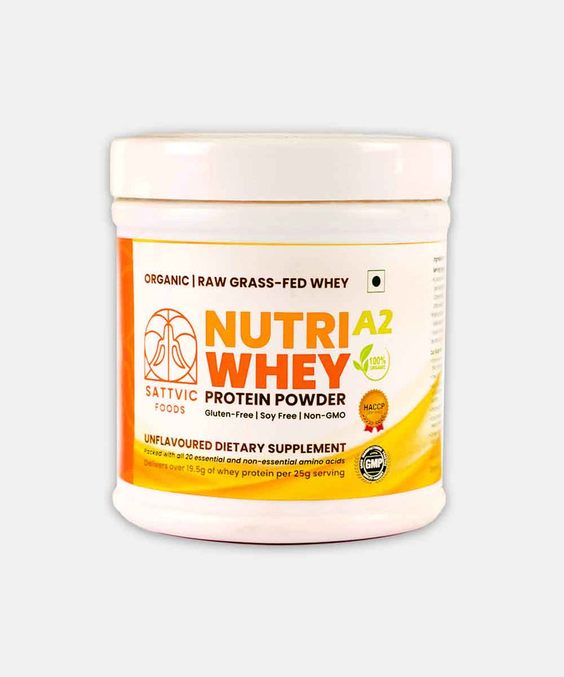 SATTVIC FOODS NUTRI WHAY PROTEIN POWDER 200 GM