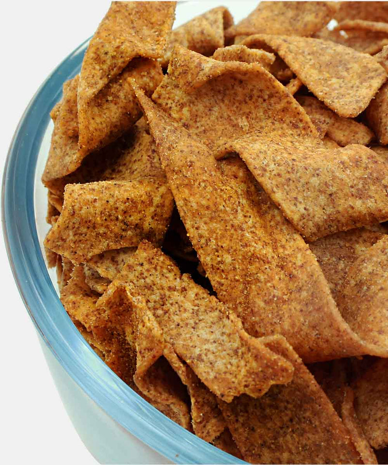 LESS OIL GLUTEN FREE FLAXSEED CHIPS 200