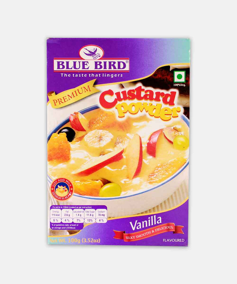 BLUE BIRD CUSTARD POWDER VANILLA 100 GM