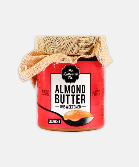 The Butternut Co. Almond Butter Unsweetend Crunchy 200 Gm
