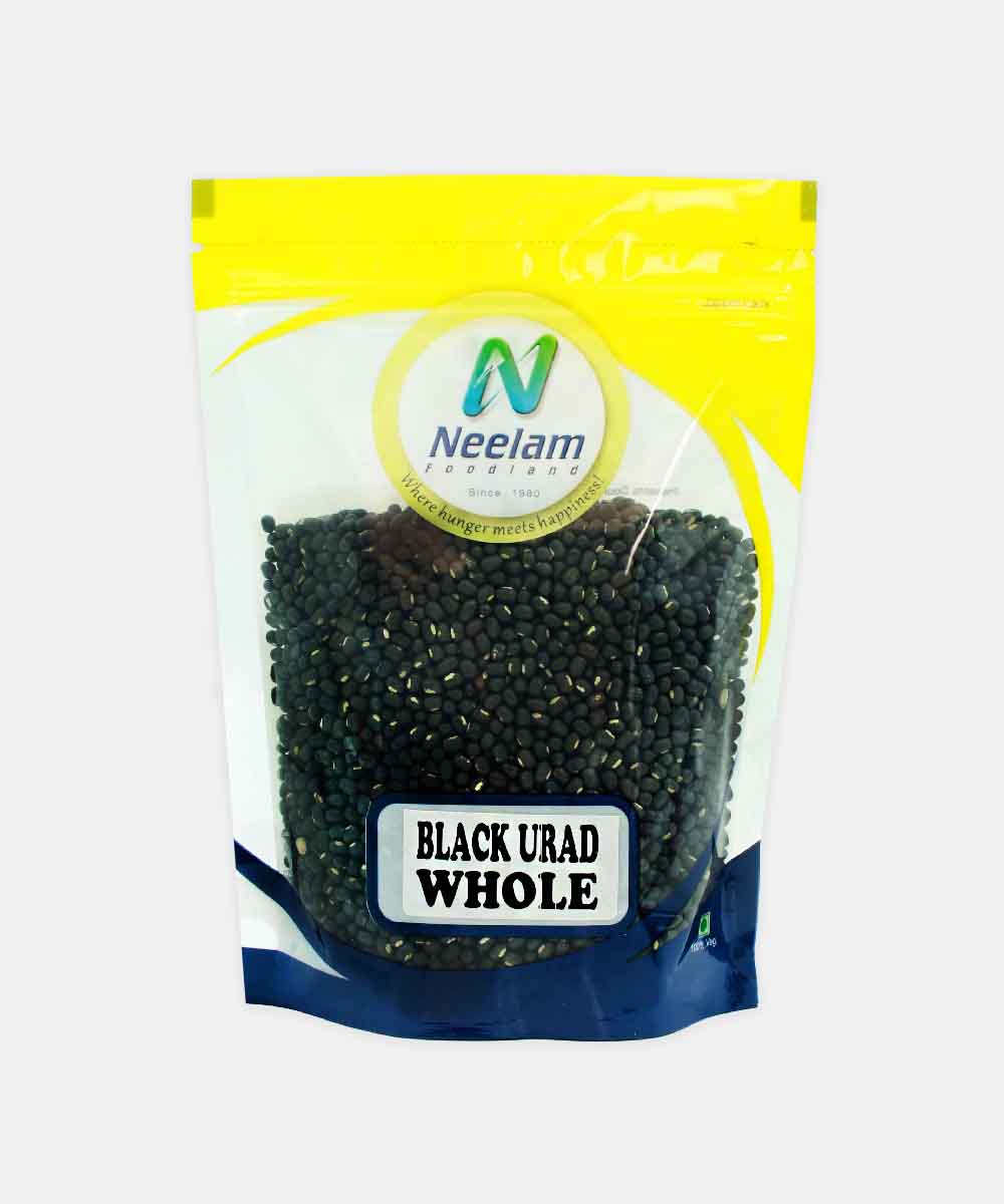 Black Urad Whole/Black Gram 500 Gm