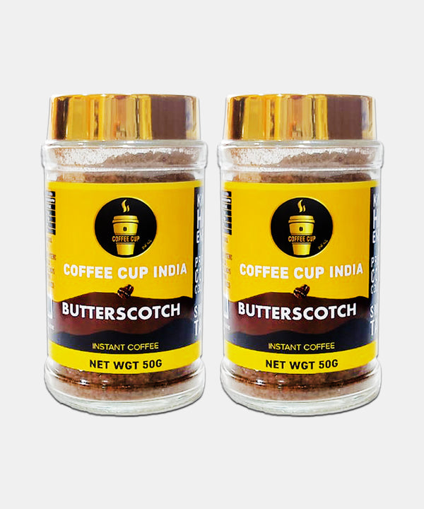 COFFEE CUP INDIA BUTTERSCOTCH INSTANT COFFEE 50 GM