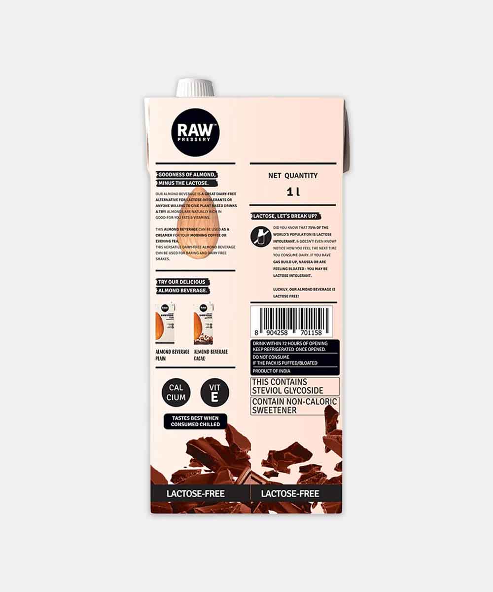 Raw Cacao Almond Milk 1 Ltr