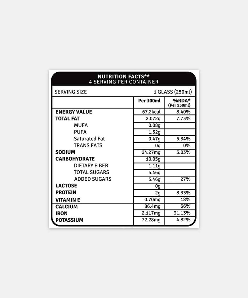 RAW ALMOND CACAO MILK 1 LTR