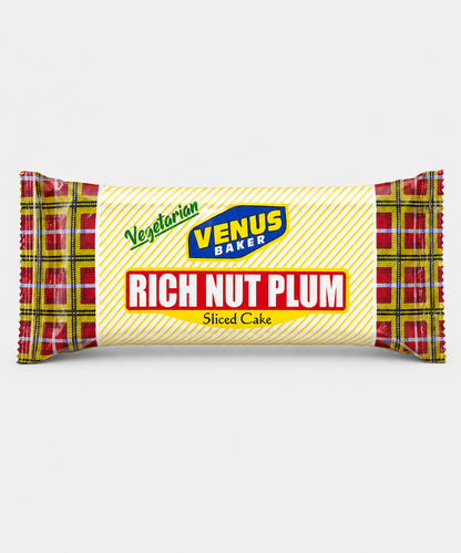 Venus Bekar Vegetarian Rich Nut Plum Sliced Cake 200 Gm