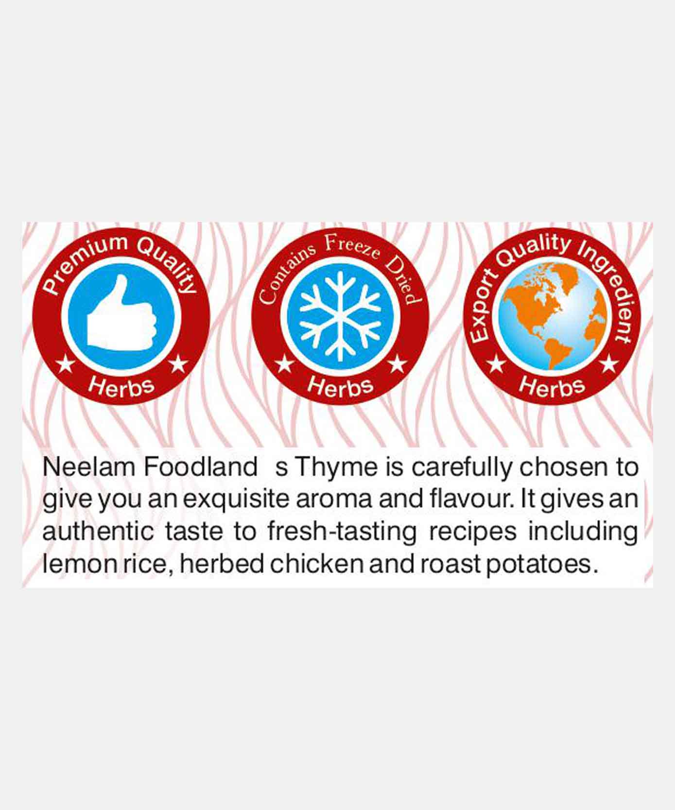 Freeze Dried Thyme Herbs 17 Gm