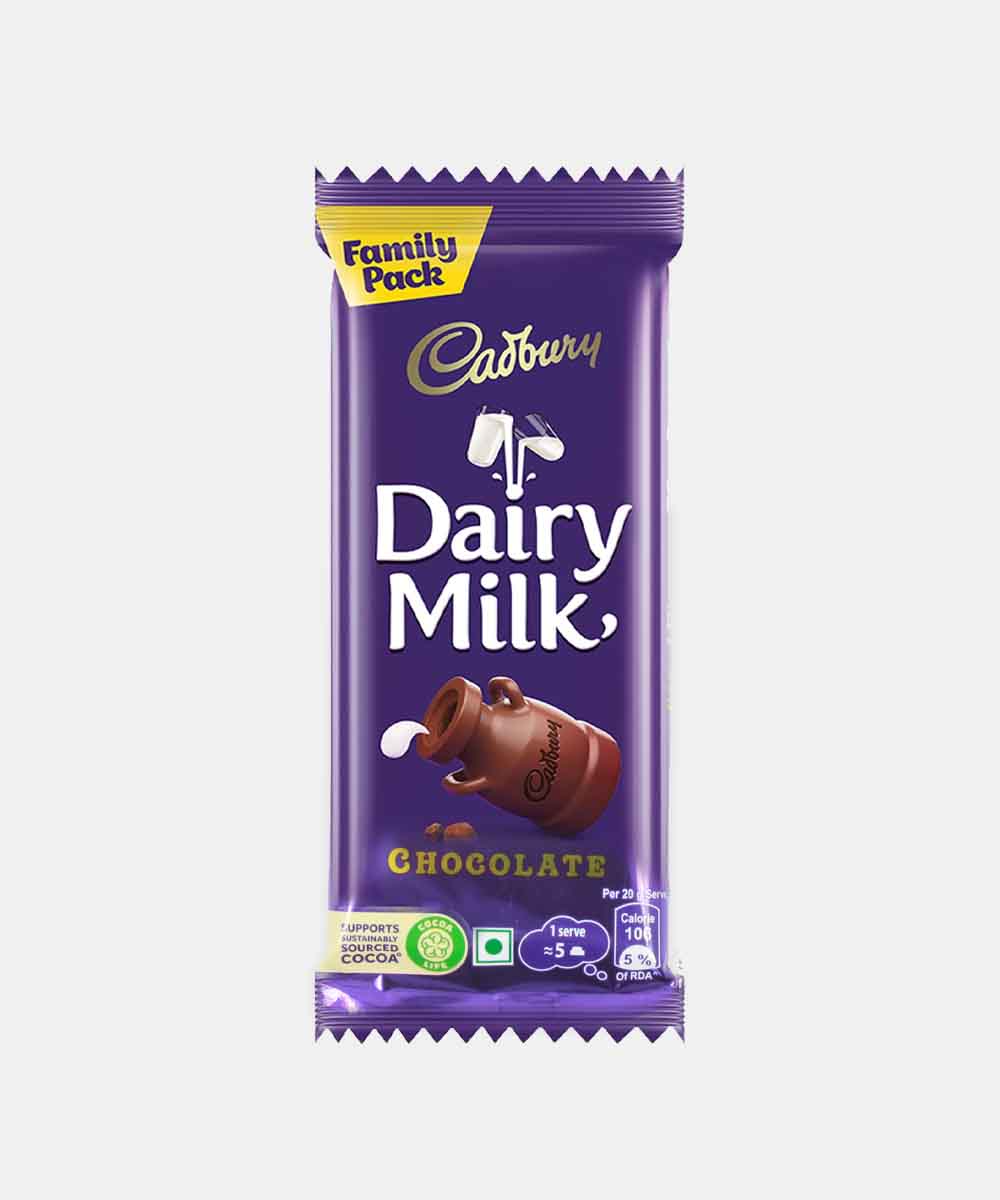 Cadbury Dairy Milk Chocolate Family Pack 123 Gm