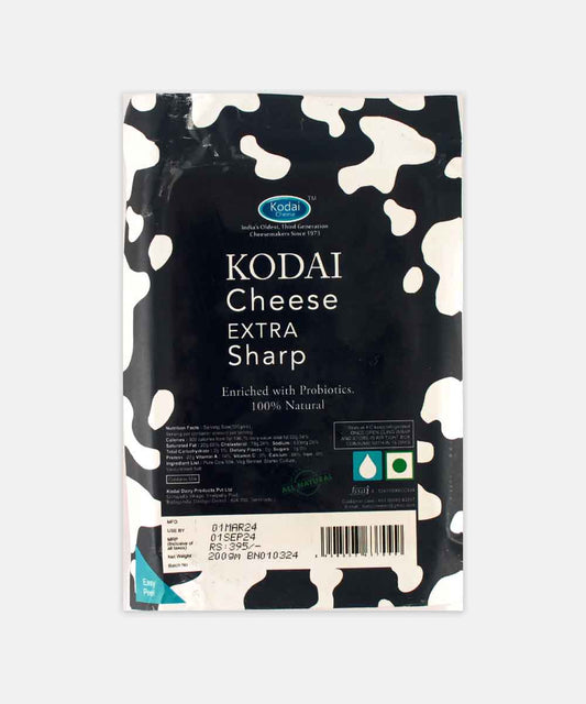 Kodai Extra Sharp Cheese 200 Gm