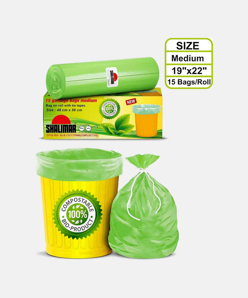 shalimar eco medium garbage bag 15 pieces