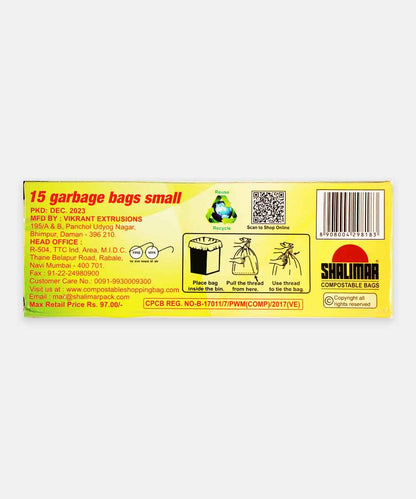 Shalimar Eco S Garbage Bag 15 Pc