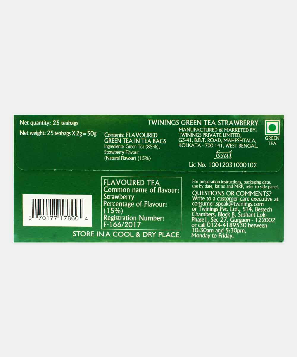 Twinings Strawberry Green Tea 25 Bag