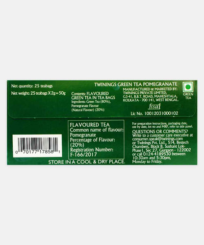Twinings Pomegranate Green Tea 25 Bag