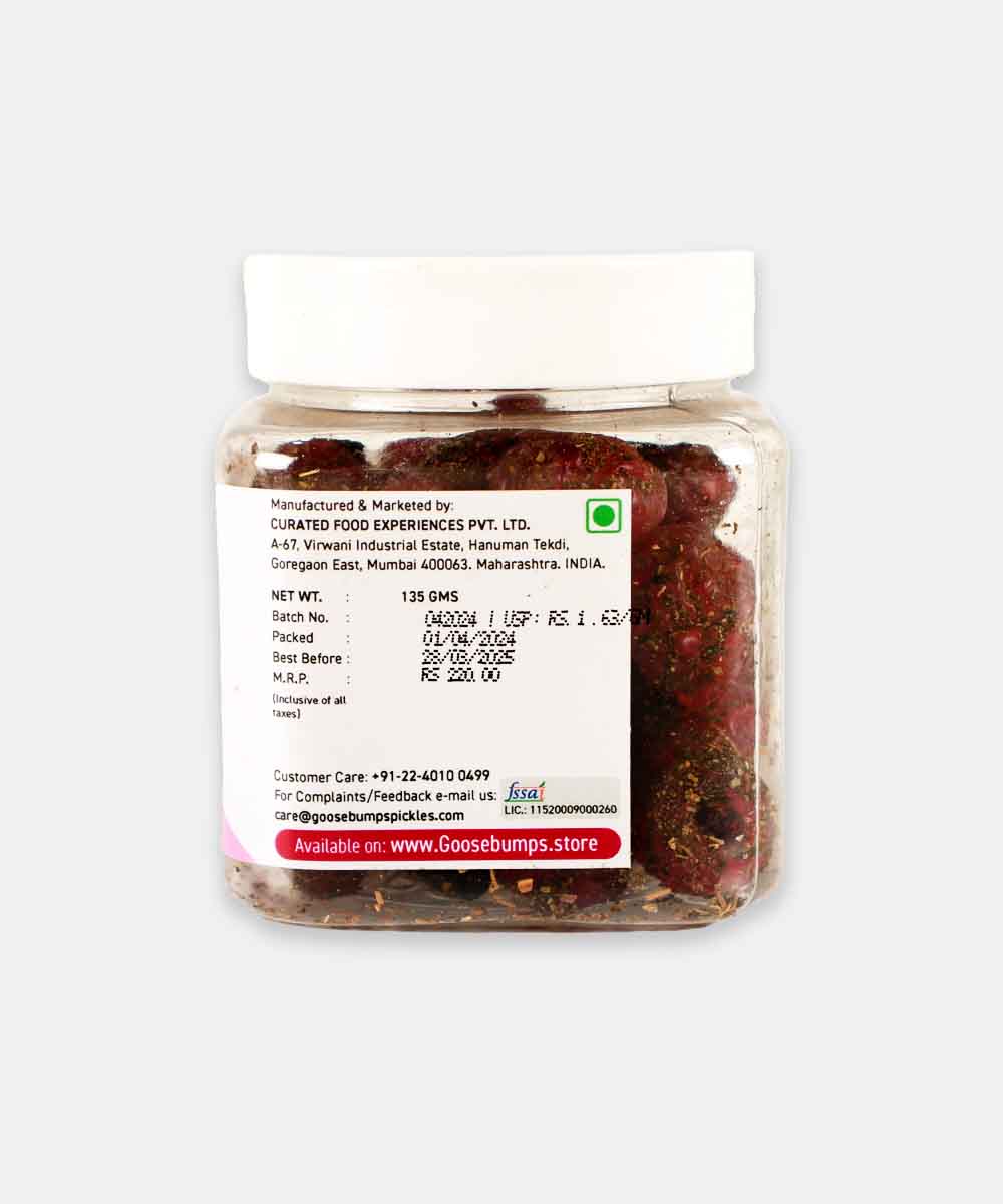 Goosebumps Fruit Snacks Masala Cherry 135 Gm