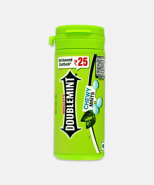 WRIGLEYS DOUBLEMINT PEPPERMINT FLAVOUR CHEWY MINTS 30.4