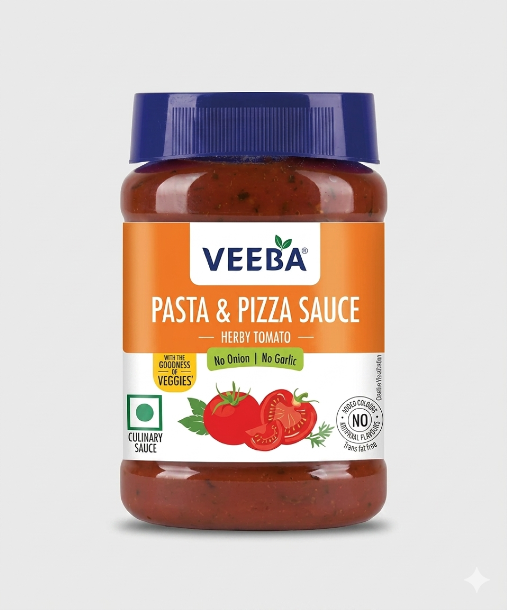 Veeba No Onion No Garlic Pasta & Pizza Sauce 280 Gm