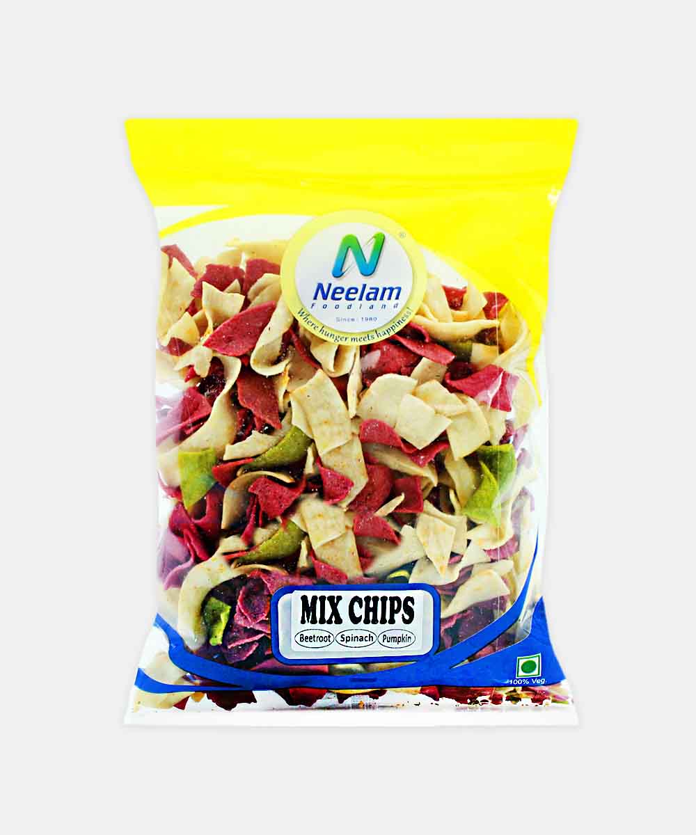 Less Oil Mix Chips Beetroot Spinach Pumpkin 200 Gm