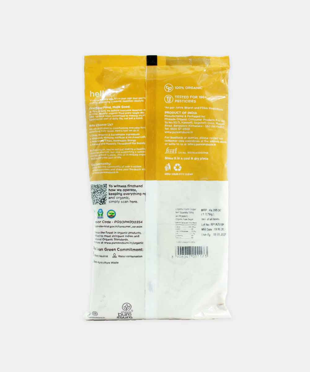 Pure & Sure Organic Palm Sugar 500 Gm