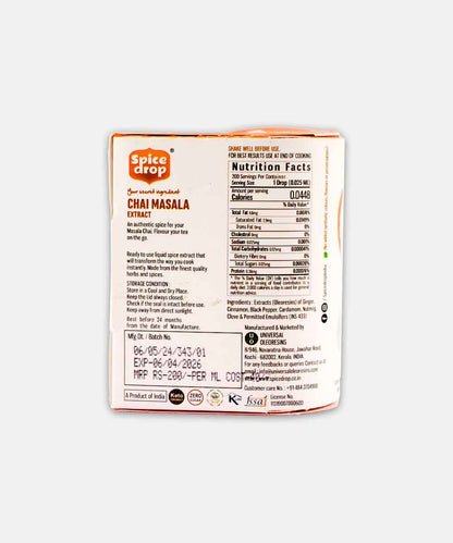 Spice Drop Chai,Tea Masala Extract 5Ml