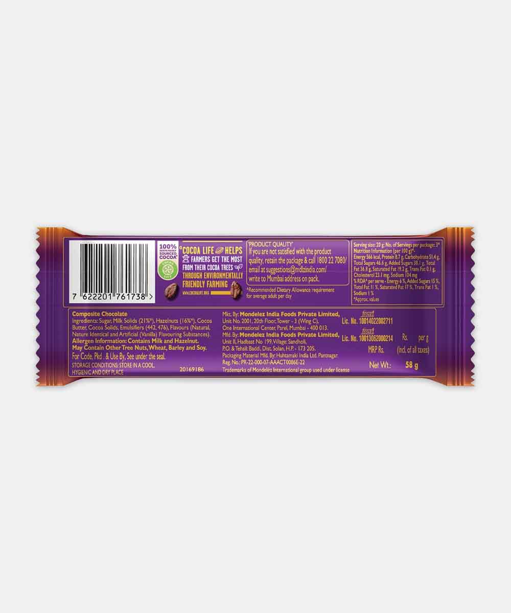 Cadbury Dairy Milk Silk Hazelnut Chocolate 58 Gm