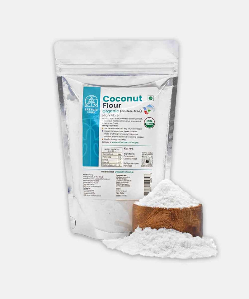 SATTVIC FOODS ORGANIC COCONUT FLOUR 250 GM