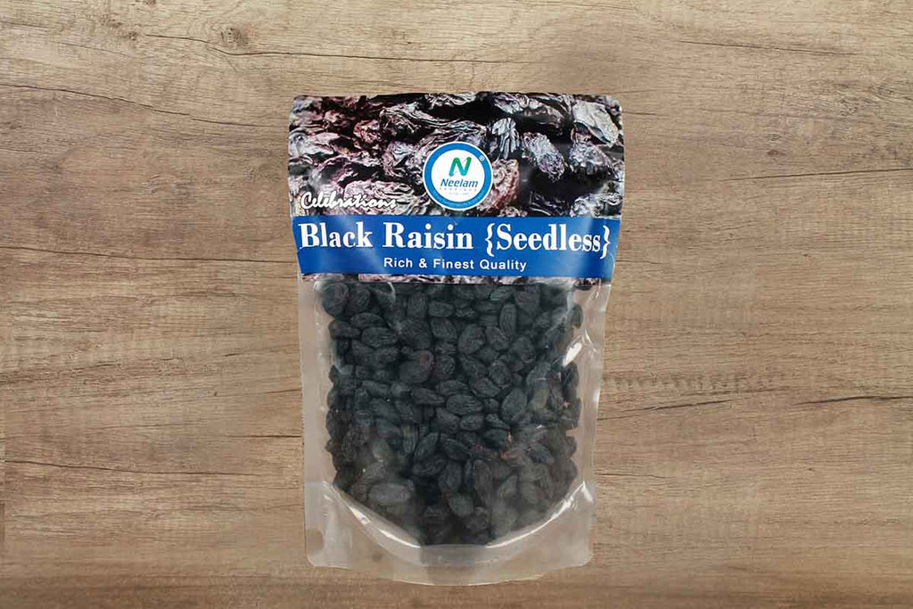 BLACK RAISIN SEEDLESS 250 GM – neelamfoodland-mum