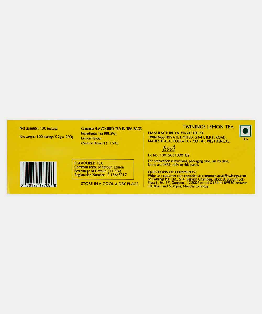 Twinings Lemon Tea 100 Bag
