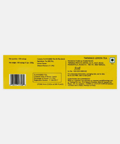 Twinings Lemon Tea 100 Bag