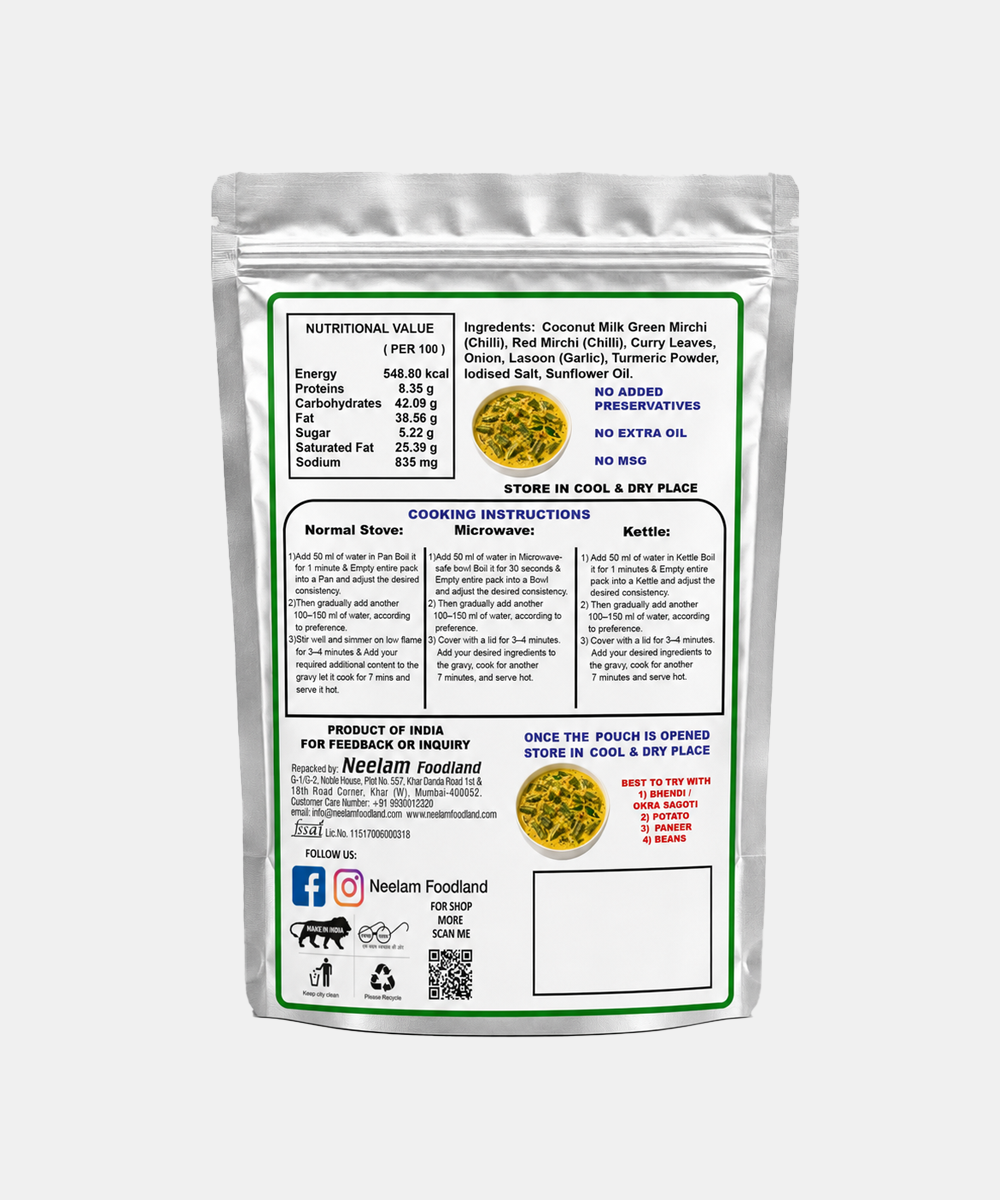 Neelam Dehydrated Thecha Masala Gravy 80 Gm