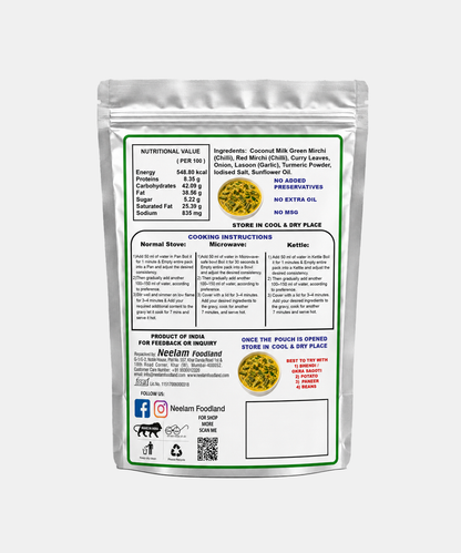 Neelam Dehydrated Thecha Masala Gravy 80 Gm