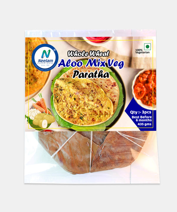 WHOLE WHEAT ALOO MIX VEG PARATHA 435 GM