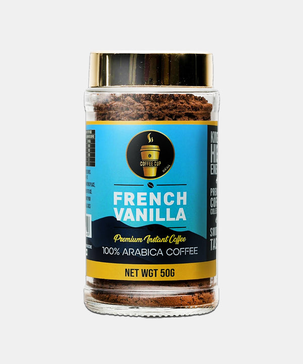 COFFEE CUP INDIA FRENCH VANILLA INSTANT COFFEE 50 GM