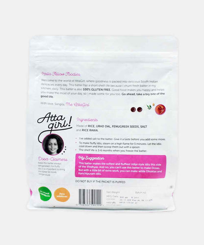 Attagirl Special Idli Batter 800 Gm