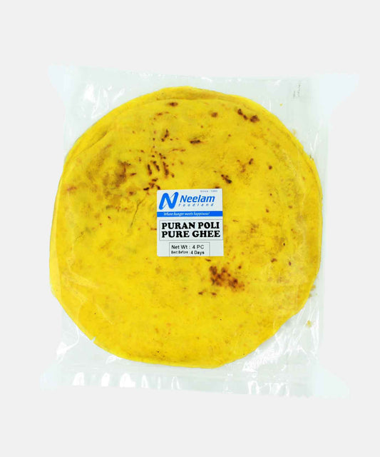 Puran Poli Pure Ghee 4 Pc