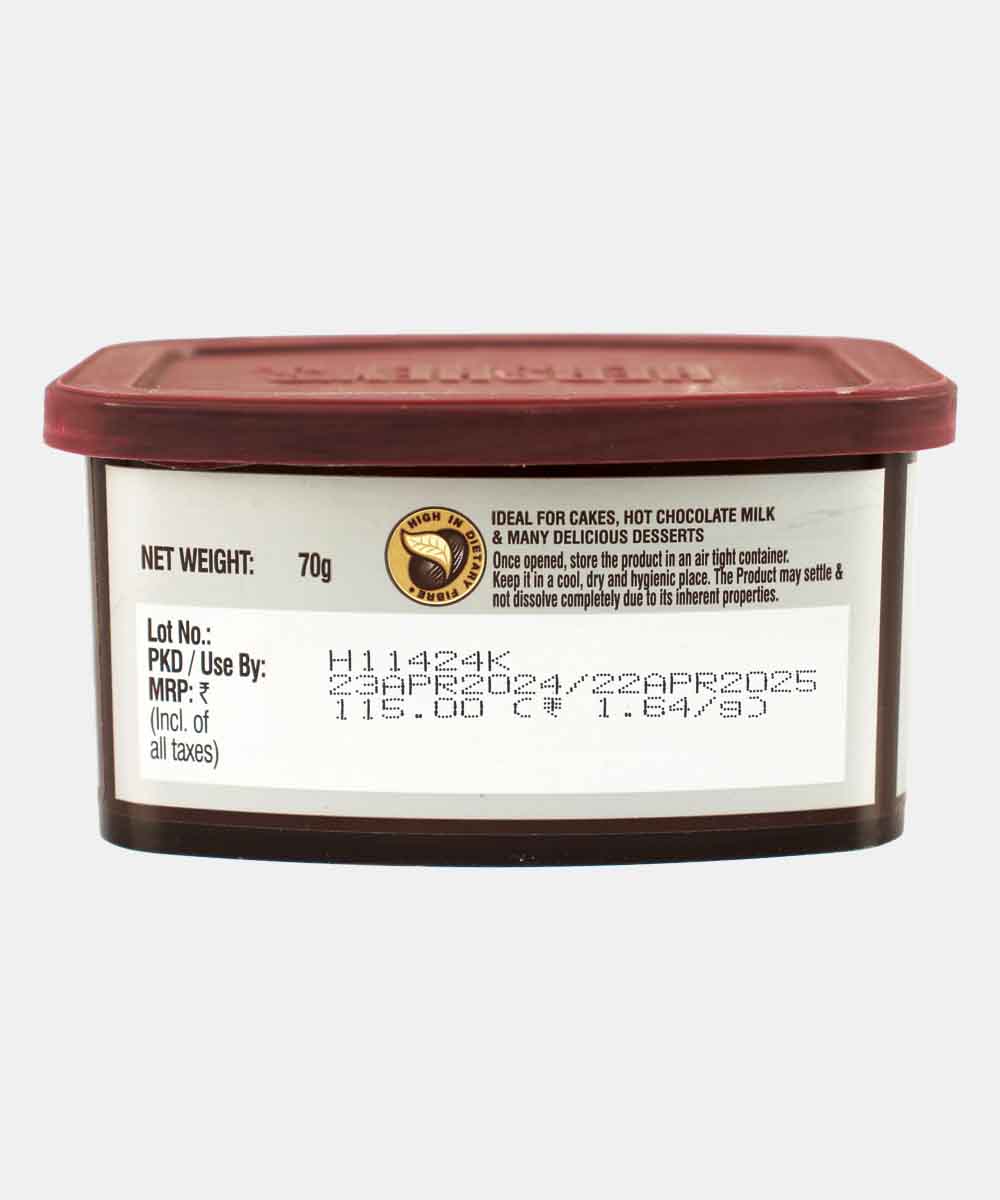 Hersheys Cocoa Powder Natural Unsweetened 70 Gm