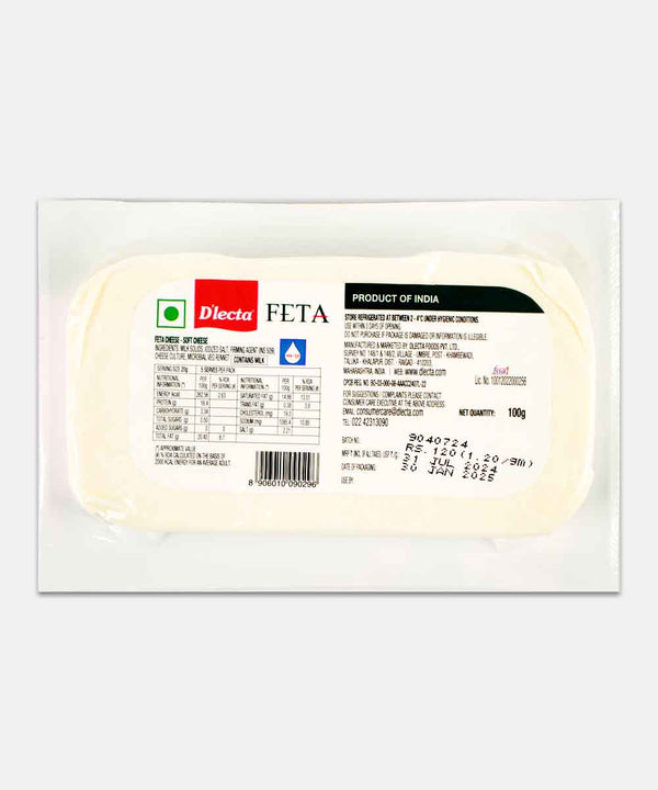 DLECTA NATURAL FETA SALAD CHEESE 100 GM