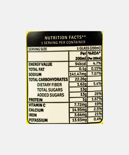 Raw Classic Lemon Juice 200 Ml