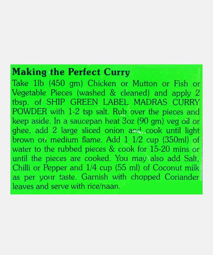 Ship Madras Curry Powder 500 Gm