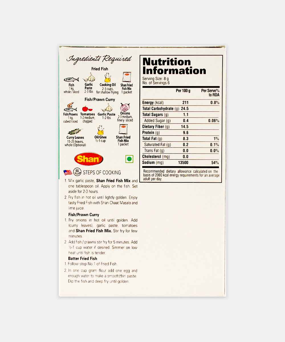 Shan Fried Fish Masala 50 Gm
