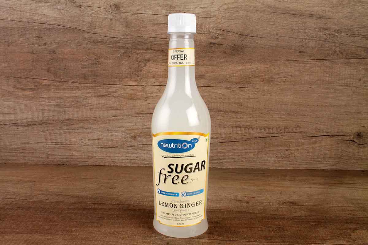 Newtrition Lemon Ginger Sugar Free Syrup 500 Ml