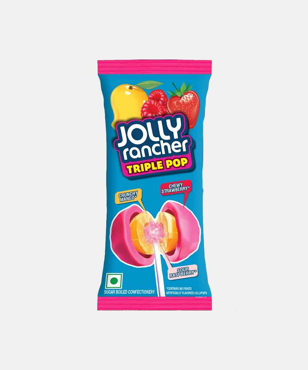 Jolly Rancher Candy Triple Pop Lollypop 14 Gm