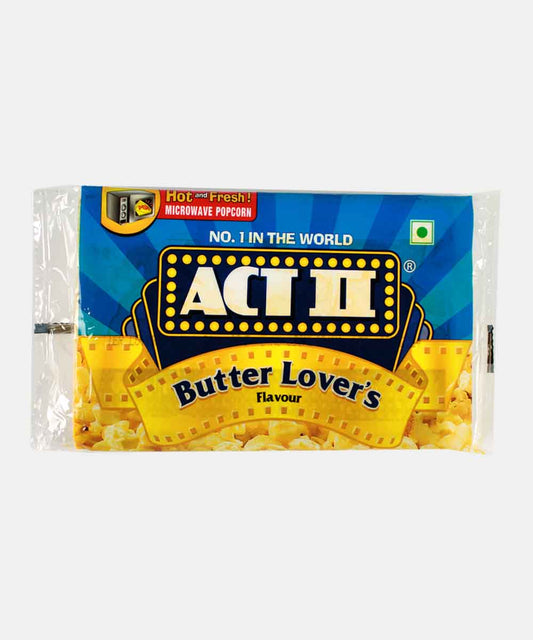 Act Ii Butter Lover Microwave Popcorn 99 Gm